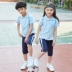 Dịch vụ làm vườn mẫu giáo hè 2019 đồng phục tiểu học và trung học cơ sở mới cho trẻ em quần áo thể thao ngắn tay - Đồng phục trường học / tùy chỉnh thực hiện