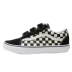 Vans OLD SKOOL os giày vải kẻ caro cổ điển màu đen và trắng xanh velcro VN0A3D29EO1