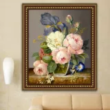 Цзяо Ян хочет бросить пиони цветы, картинки Cross Emelcodery 2020 Новая вышиваемая вышива