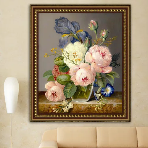 Цзяо Ян хочет бросить пиони цветы, картинки Cross Emelcodery 2020 Новая вышиваемая вышива