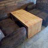 American -Style Full -Solid деревянный журнальный столик простые ретро -ретро -старый кофейный столик для чердака