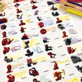 Детская мультяшная оригинальная водонепроницаемая износостойкая именная наклейка для мальчиков, Человек-паук