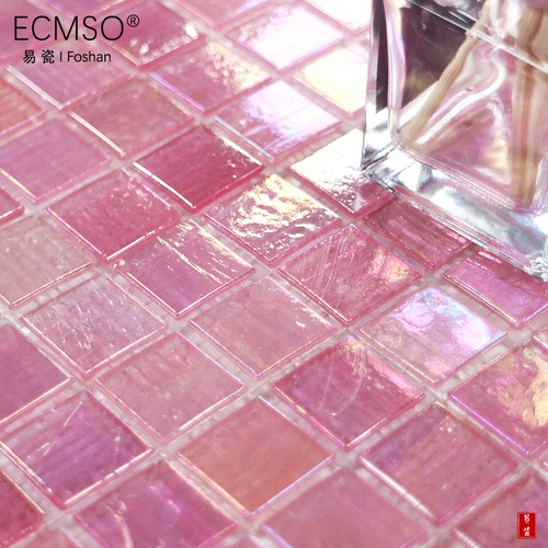 Розовая красная розовая стеклянная мозаика высокий