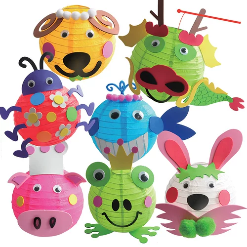 Фонарь для детского сада, портативный набор материалов для школьников, барсетка, «сделай сам», детское творчество