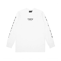 V Brand Yang Wenhao Viho Original Tide Brand Brand Bring Рубашка на западном побережье Ветр свободный осень и зимняя длинная T -мала