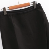 Летняя юбка, универсальная поясная сумка, в корейском стиле, средней длины, высокая талия