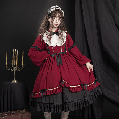 taobao agent Lilian's dream original genuine design lolita daily light LO skirt Japanese Lolita dress OP