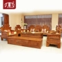 Nội thất gỗ gụ Huang Ze Dongyang Sofa gỗ hồng mộc Miến Điện Bộ bàn ghế phòng khách Rosewood Taihe bộ 11 - Bộ đồ nội thất bàn ghế thông minh