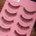 P01 Đài Loan handmade Nhật Bản siêu nhiên dày trang điểm nude đơn giản trang điểm nhẹ chất lượng chéo lông mi giả các loại mi giả tự nhiên Lông mi giả