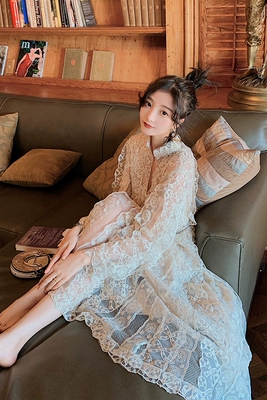 大喜自制仙女风重工蕾丝连衣裙仙女长裙2018秋冬新款复古气质裙子-淘宝网 大喜自制仙女风重工蕾丝连衣裙仙女长裙2018秋冬新款复古气质裙子-淘宝网