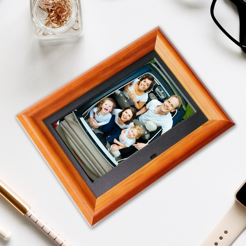 Цифровая фоторамка, электронный фотоальбом, музыкальная фотография, 7 дюймов, подарок на день рождения