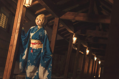 taobao agent [Yifangge] Custom!Fate series Saber Tosaka Ahong A Zhen Sleeve Cosplay COSPLAY kimono men