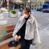 Mùa đông 2017 mới lông cáo ve áo ngắn lông thú thường dày lông thú thời trang Hàn Quốc áo khoác đa năng
