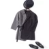 Nhỏ phù hợp với trong chiếc áo khoác dài nữ mùa thu sọc mới lỏng bất thường khâu đống tay áo slim dây đeo phù hợp với Business Suit
