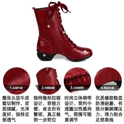 Carlucci Square Dance Shoes Женские четыре сезона Новые танцевальные женские туфли из натуральной кожи на мягкой подошве для взрослых Джазовые матросские танцевальные сапоги