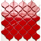 Красная керамика мозаика шестигранной шестигранной плитки фона фона стена стена кирпичная ванная комната ванная тибетская