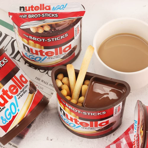 Импортный Nutella Can Multiplied jawelrind Chocolate Sauce Biscuits 52G Ferrero Случайные сети красные закуски