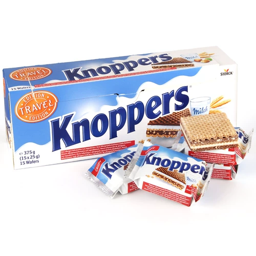Германия Knoppers Prestige Biscuits Milk jawelnut Chocolate 15 Dag Gift Box Импортированная сетевая красная погоня закуски