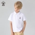 Quần áo trẻ em ban đầu thời trang trẻ em áo polo ngắn tay 2019 áo thun cotton mùa hè cho bé trai T áo thun bé trai màu xanh - Áo thun áo thun bé trai thu đông Áo thun