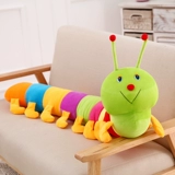Разноцветная плюшевая игрушка для сна, большая подушка, тряпичная кукла, аксессуар, гусеница, подарок на день рождения