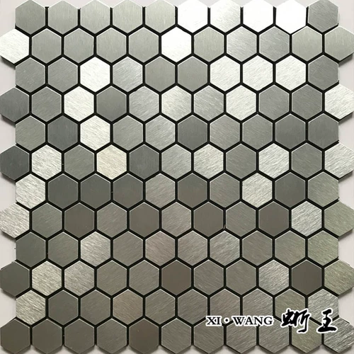 Гексагональная шестиугольная серебряная серебряная металлическая металлическая алюминиевая пластиковая пластиковая доска самостоятельно