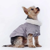 Зимняя одежда для домашних животных сгущенной плюшевой хлопчатобу