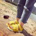 Ins siêu lửa kẹo màu dép Roman nữ 2018 mùa hè thể thao mới đáy dày Velcro giày bãi biển sinh viên Sandal