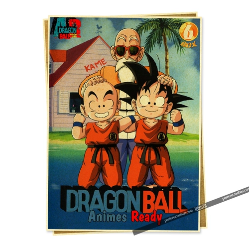 Dragon Ball, японский классический ретро кожаный постер, ностальгия