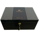 Сигарная увлажняющая коробка с высокой сигарной увлажняющей коробкой с сигарной коробкой увлажняющая коробка Cohiba сигара Luga бесплатная доставка