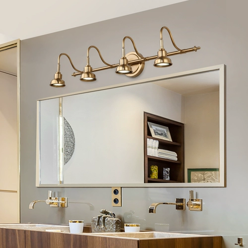 Светодиодные передние фары для зеркала для ванной комнаты, ретро скандинавский водонепроницаемый светильник, люстра, бра, в американском стиле