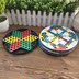 Checkers Trẻ Em Người Lớn của Đồ Chơi Hex Balls Checkers Pha Lê Glass Beads Chess Puzzle Bàn Cờ Trò Chơi Cờ Vua bộ rút gỗ Trò chơi cờ vua / máy tính để bàn cho trẻ em