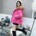 Cổ áo lông thú cotton ngắn nữ 2019 mùa đông mới Hàn Quốc BF nữ lông ngắn xuống bông độn áo khoác - Bông