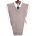 Mùa thu và mùa đông mô hình trung niên của nam giới cashmere gà tim cổ áo vest len ​​vest V-Cổ kích thước lớn trung niên áo len áo len Dệt kim Vest
