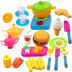 Trẻ em chơi nhà mô phỏng thực phẩm mô hình thực phẩm hamburger bếp đồ chơi bộ bé trai và bé gái thực phẩm phương Tây đồ chơi lắp ráp Đồ chơi gia đình