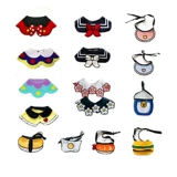 Брендовый слюнявчик ручной работы, воротник, нагрудник, шарф