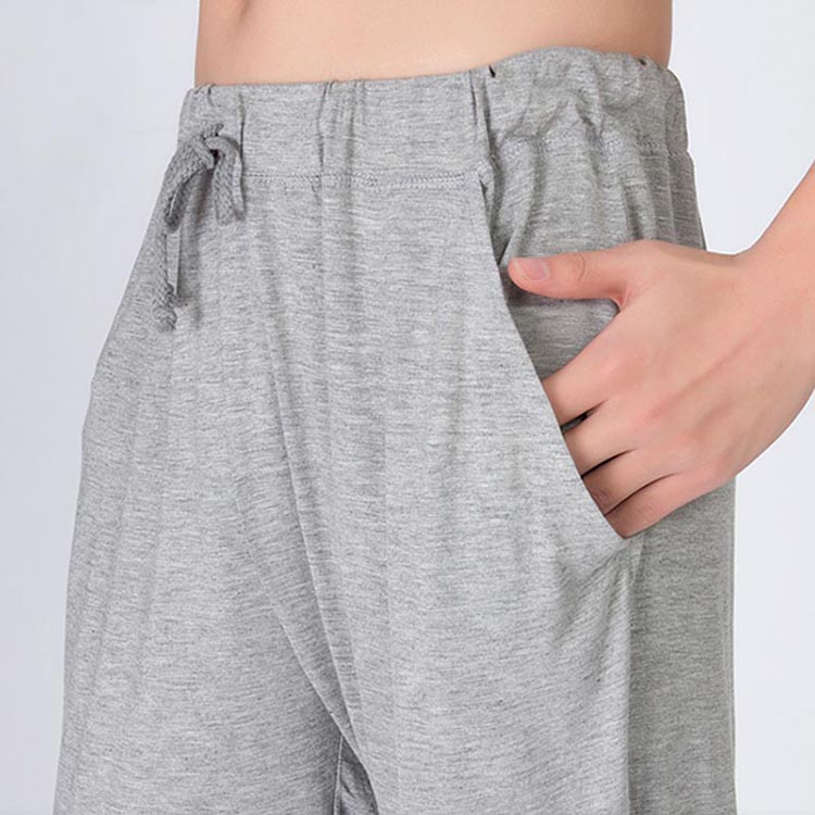 Men Modal Lounge Pants Sleepwear Trousers Gym Drawstring Bottoms Pajamas  Comfy