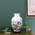 Jingdezhen gốm sứ màu xanh và trắng bình hoa cắm hoa mới phong cách Trung Quốc phòng khách tủ rượu kệ trang trí nhà - Vase / Bồn hoa & Kệ