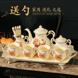 Чайный сервиз, комплект, кофейная глина со стаканом, высококлассный изысканный послеобеденный чай, чашка, европейский стиль, легкий роскошный стиль