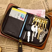 Túi chìa khóa nam gói chìa khóa nữ đa chức năng gói chìa khóa gói thẻ purse một mini đơn giản siêu mỏng hai-trong-một