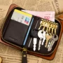 Túi chìa khóa nam gói chìa khóa nữ đa chức năng gói chìa khóa gói thẻ purse một mini đơn giản siêu mỏng hai-trong-một ví móc chìa khóa nữ đẹp
