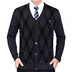 Playboy cashmere áo len nam v- cổ chiếc áo đan len áo len lỏng kích thước lớn dày áo len trung niên cha nạp