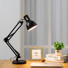 Лампа для чтения 新款长臂折叠护眼台灯学生床头书桌插电卧室led书房维修工作办公 Domain