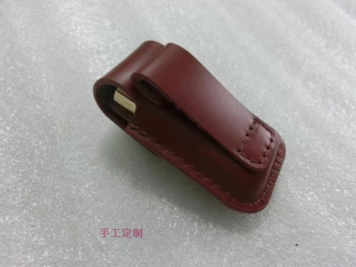 Dunhill, защитная зажигалка, кожаный чехол, из натуральной кожи