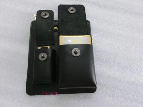 Dunhill, зажигалка, чехол, кожаный портсигар, из натуральной кожи, воловья кожа