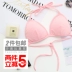 Bãi biển bikini tam giác cup áo ngực cô gái ren đồ lót cotton phần mỏng tập hợp màu rắn không có vòng thép cốc đầy đủ Bikini