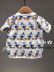 F3DA92807 mini hòa bình Taiping Bird Children Wear 2019 Summer New Baby Áo thun ngắn tay 229 - Áo thun áo thun cho bé gái 2 tuổi Áo thun