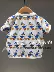 F3DA92807 mini hòa bình Taiping Bird Children Wear 2019 Summer New Baby Áo thun ngắn tay 229 - Áo thun Áo thun