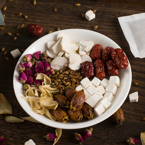 Пекин Тонгрентанг Ядр Ядр Лили Пория чай чай Сон без застрявшего дуэт Meng Нижний качественный официальный магазин брендов подлинный продукт