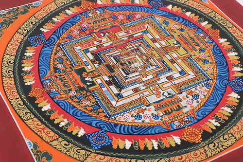 Ручная -пониженная тангка Тибетская Тхангка Геу Тханка