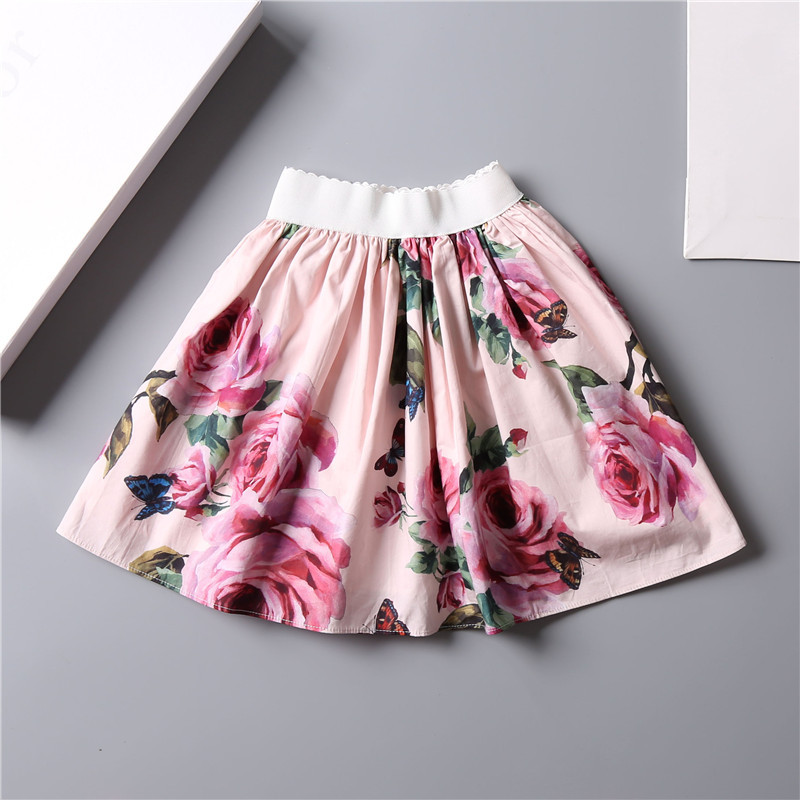 2019 summer female baby cotton peony flower dress parent-child beautiful girl skirt